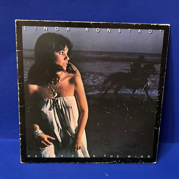 Linda Ronstadt Hasten Down the Wind LP 33RPM Asylum Records First Pressing - Picture 1 of 6